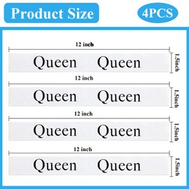 Tekalobr 4pcs Bed Sheet Organizer Bands, Closet Organization Sheet Straps, Sheet Keepers Elastic Sheet Storage Sheet Sets for Organizing, Linen Labels Bedding Storage Bedroom (Queen)