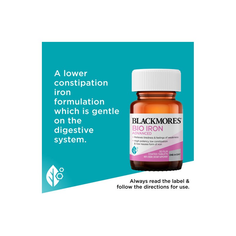 Blackmores Bio Iron Advanced 30 Tablets