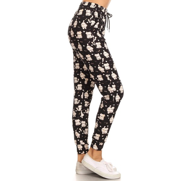 Leggings Depot Women's Relaxed fit Jogger Pants - Track Cuff