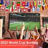 AhfuLife 2022 Soccer World Cup String Flag Bunting, 32 Countries