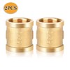Nutmanel Brass Sleeve 1/2 Inch 2 x Female Thread Connector