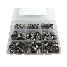 Oetiker 170 Piece Hose Clamps Assortment Single Ear Clamps Hose Clamps Tap System Accessories