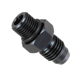 MACHSWON 4AN Male to M10 x 1.0mm Thread Tube Hardline Fuel Line Adapter Oil Gas Pipe Fitting Adapter Aluminum Straight Black