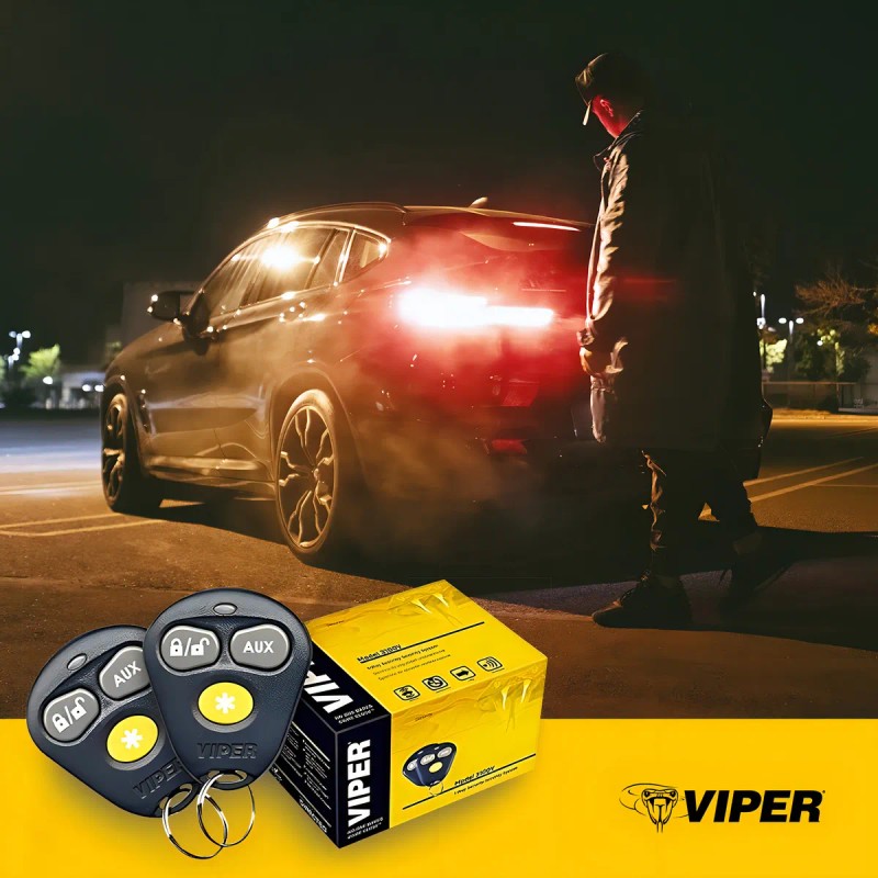 Alarma Viper 3100VX Seguridad Vehicular 1 Vía con 2 Controles