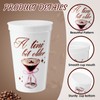 Jingmore 24 Pcs a Tini Bit Older Cups 24oz Espresso