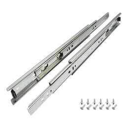 Drawer Runners 400 mm, 2 Pairs (4 Pieces) Ball Runner, 35 mm Groove Drawer Runner, Full Extension Drawer Guides with Mounting Screws, Drawer Rail System, Drawer Guide Maximum Load 35 kg