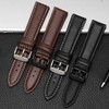 Strapseeker Jaxon Top Grain Calf Leather Strap Silver Buckle- Premium
