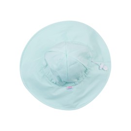 RuffleButts® Baby/Toddler Girls Baby/Toddler Sun Hat with UPF 50+ Sun Protection and Floppy Wide Brim - Mint, 6-12m