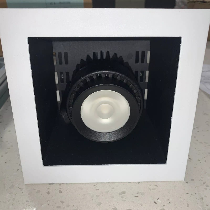 AMERLUX HORNET-HP-R-1 LED Downlight Trim Kit -White/Black 120/277V Qty.1