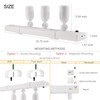 HONWELL Track Lighting LED Spotlights with 3 Rotatable Lights Heads,