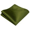 Gusleson Olive Green Ties for Men Solid Silk Necktie With