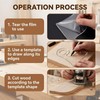 8 PCS Router Templates for Woodworking 6 Acrylic Handle Templates,