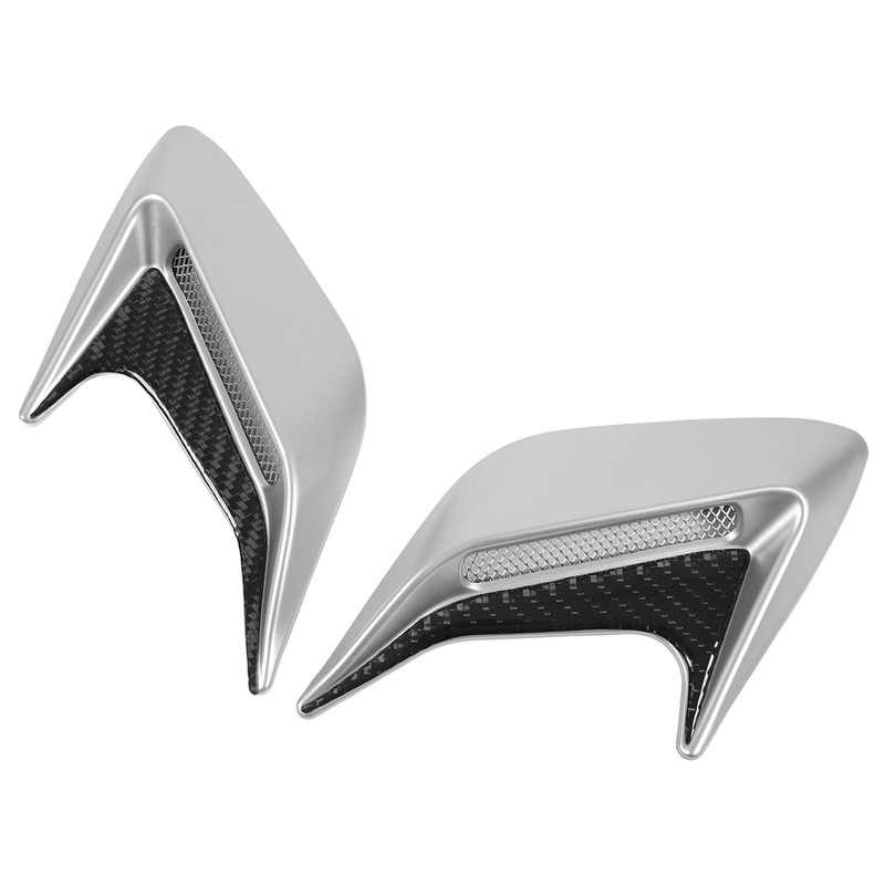 Pair Hood Side Air Vent Grill Decorative Cover Self Adhesive