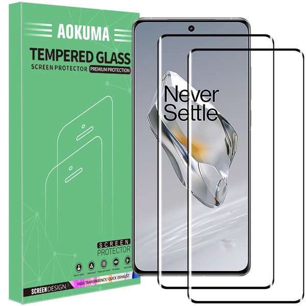 AOKUMA OnePlus 12/One+ 12 3D Tempered Glass, [Pack of 2]