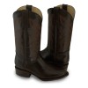 Bota Tacón Cubano Punta Oval Piel Venado 100 Original 200