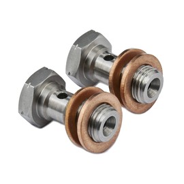 PrecisionGeekUK Hohlschraube M10 x 1.00mm Edelstahl - Bremssattel/Hauptzylinder L = 18mm 2 Stück