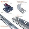 4 Pair 21 Inch Undermount Soft Close Drawer Slides Full