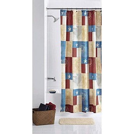 Mainstays The Great State Fabric Shower Curtain, 70" x 72"