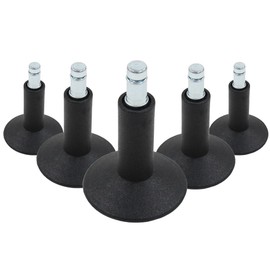 HJH Office 619004 Pack of 5 Glide Feet Size 12 with 11 mm Pin Diameter