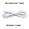 T5 T8 Extension Cords, 10 ft 3 Meter Connector Cord,