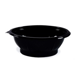 VEPATIM 50 Salad Bowls Round Diameter 17.6 x 5.9 cm Black 600 ml (PET)