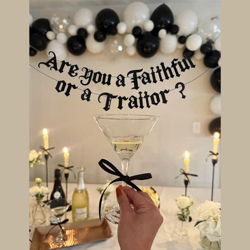 Are You a Faithful or a Traitor Birthday Party Banner
