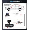 4K Dash Cam Front and Rear,WiFi Dash Camera for Cars