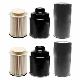 dehai5408 2X For 2013-2018 RAM 2500 3500 4500 5500 6.7L Cummins Oil Filter Fuel Filter Kit
