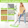 Reusable 100% Chenille Mop Pads+Microfiber Mop Pads Compatible - Washable