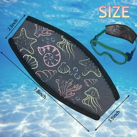 Tailoreadily 4 Pack Diving Mask Slap Straps Cover, Neoprene Snorkel Mask Strap for Men and Women, Water Sports Diving Glasses Strap Covers, Swimming Waterproof Dive Mask Straps Hair Protector, Multi,