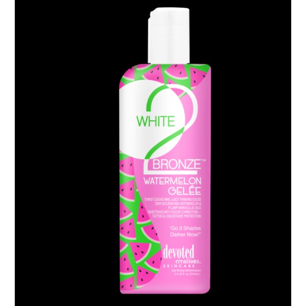 Devoted Creations White 2 Bronze Watermelon Gelee Tanning Lotion NEW