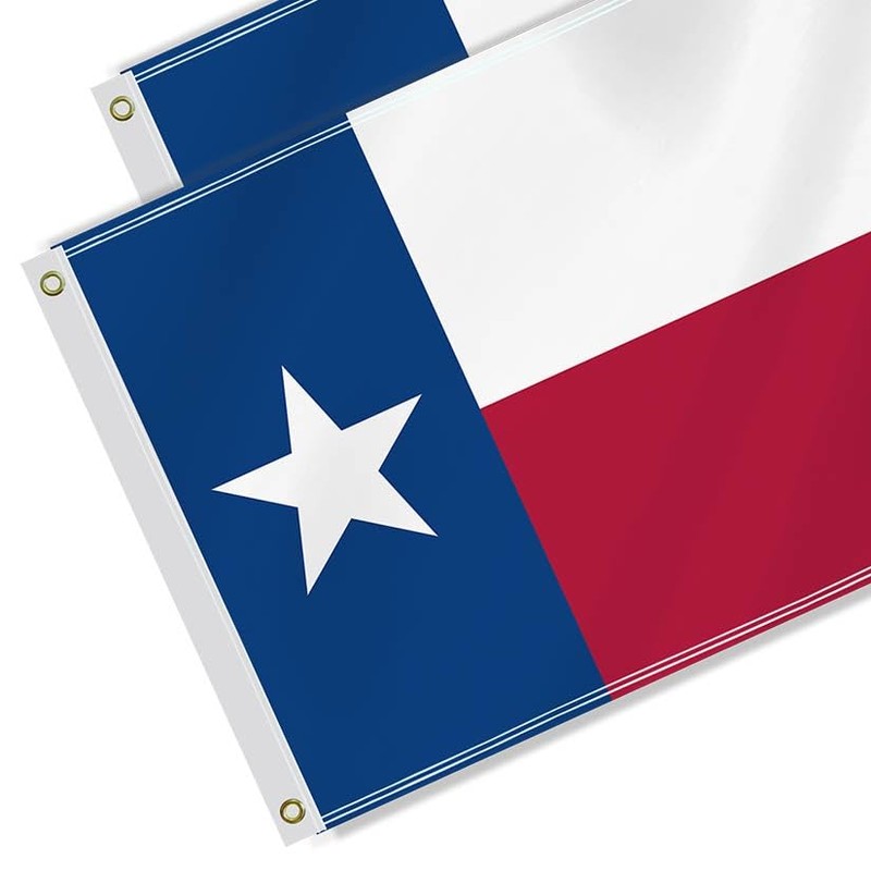 3×5 FT Texas Flag,Large Texas State Decor,French Double Side Digital