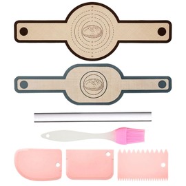 LCIEFKAE 7-Teilige Set Von Backwerkzeugen, Silikon-Backmatte, Backmatte Mit Brotbackzubehör, Toast Für Gusseisen-Topf, Teigbacken.