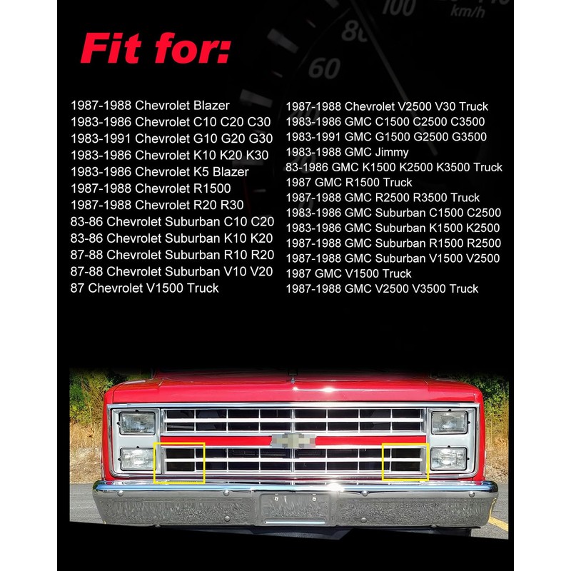 MODIPIM Clear Lens Front Grille Switchback LED DRL/Signal Lights For