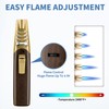 ZQMW Torch Lighter, Adjustable Big Jet Flame Butane Lighter, Windproof