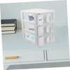 Levemolo Storage Organizer for Office Transparent Desk Organizer Box Compact