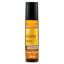 Blend Vitality Roll-On para el Estado de Ánimo - Aceite Esencial con Lavanda y Bergamota para Energía y Equilibrio Emocional - Mezcla con Aceites de Semilla de Uva y Jojoba, 10 ml