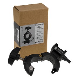 StandCuff 1-V - Compact V-Lock Battery Stand Mount for 20-35mm Diameter Pole Section, All Metal Construction w/Geared Locking Mechanism