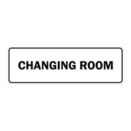 Signs ByLITA Standard Changing Room Sign (White) - Small