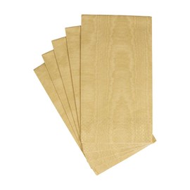 Caspari Moiré Paper Guest Towel Napkins in Gold - 15 Per Package, 2 Packs