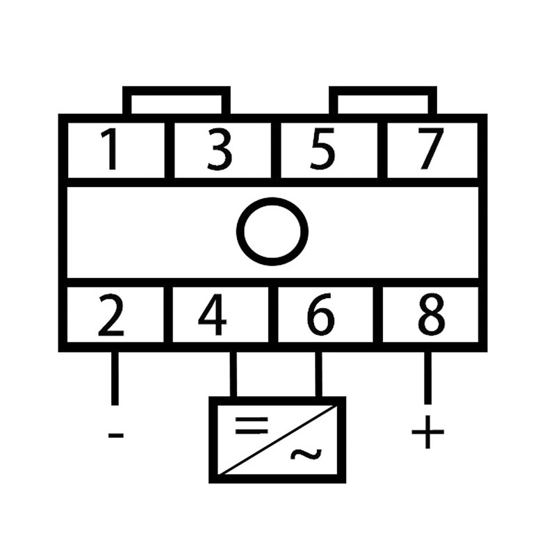 DC Solar and Battery Disconnect Switch 35mm Din Rail Mount