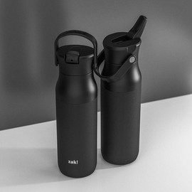 Zak Designs Harmony Water Bottle for Travel or At Home, 32oz Recycled Stainless Steel is Leak-Proof When Closed and Vacuum Insulated with Straw Lid and Carry Handle (Icicle Mint Green) - Color: Icicle Mint Green