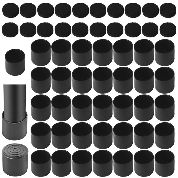 HO2NLE 36Pcs 28mm Rubber End Caps PVC Chair Leg Caps