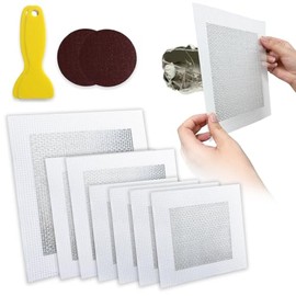 Drywall Repair Kit, 11 Pcs Drywall Patch, Dry Wall Web Repair Patch Kits for Holes, Plaster Sheetrock Repair Patching Kit with Scraper and Sandpaper
