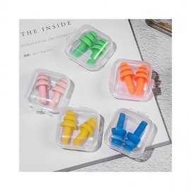 LuminaD Swimming Earplugs, 11 Count Black Vinyl 11pcs 0865W