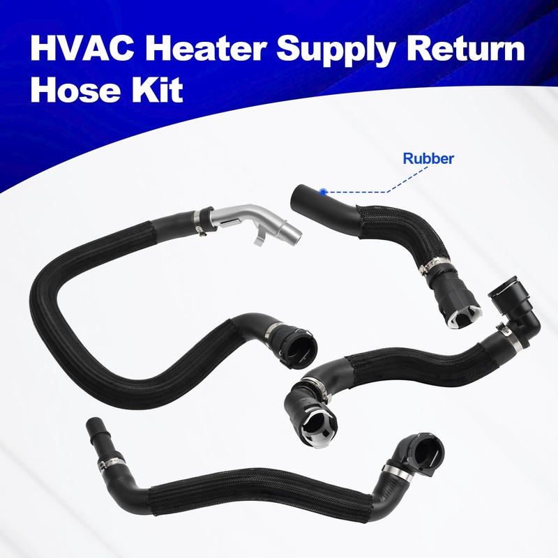 HVAC Heater Supply Return Hose Kit Compatible with Cherokee 2014-2018