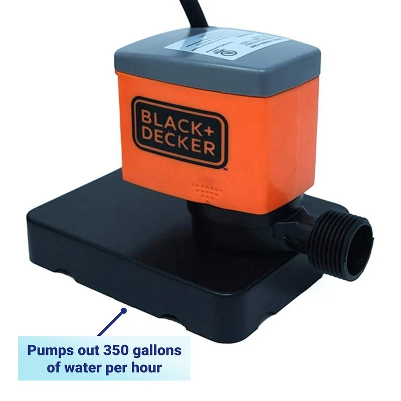 BLACK+DECKER Swimming Pool Cover Pump, 800 GPH Manual