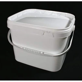 10.5 Litre Rectangular Airtight Food Grade White Catering Mixing Plastic Buckets with Lids – Heavy Duty Industrial Catering Kitchen Quality (5)