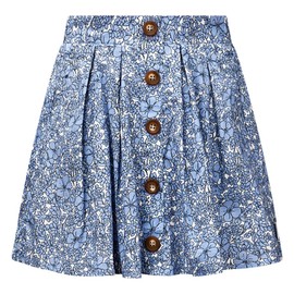 Retour Denim de Luxe Girls' rosette skirt, Corn Flower Blue