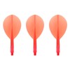 Condor Darts Flight Plain Clear Red Teardrop S